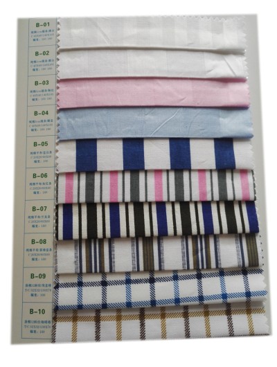 TB-CNFG  純棉1cm緞條 C40*40/140*105   純棉3cm緞條 C40*40/140*105  色織布巾 純棉平布 C20*20/60*60  滌棉32斜紋 T/C32*32/130*70  耐漂白水 耐氯漂 制服 Anti bleaching   bleaching resistant 45度照